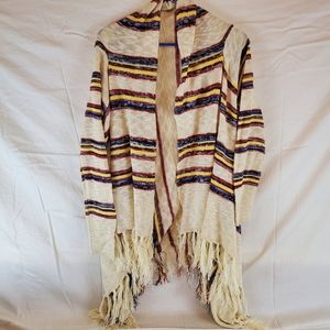 Jodifl Cardigan Fringe Sweater Size S/M